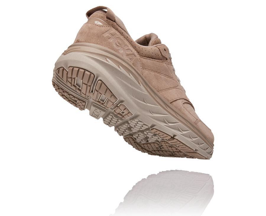 Hoka One One Vandresko Herre - Bondi L Suede - Grå - 386524NBS